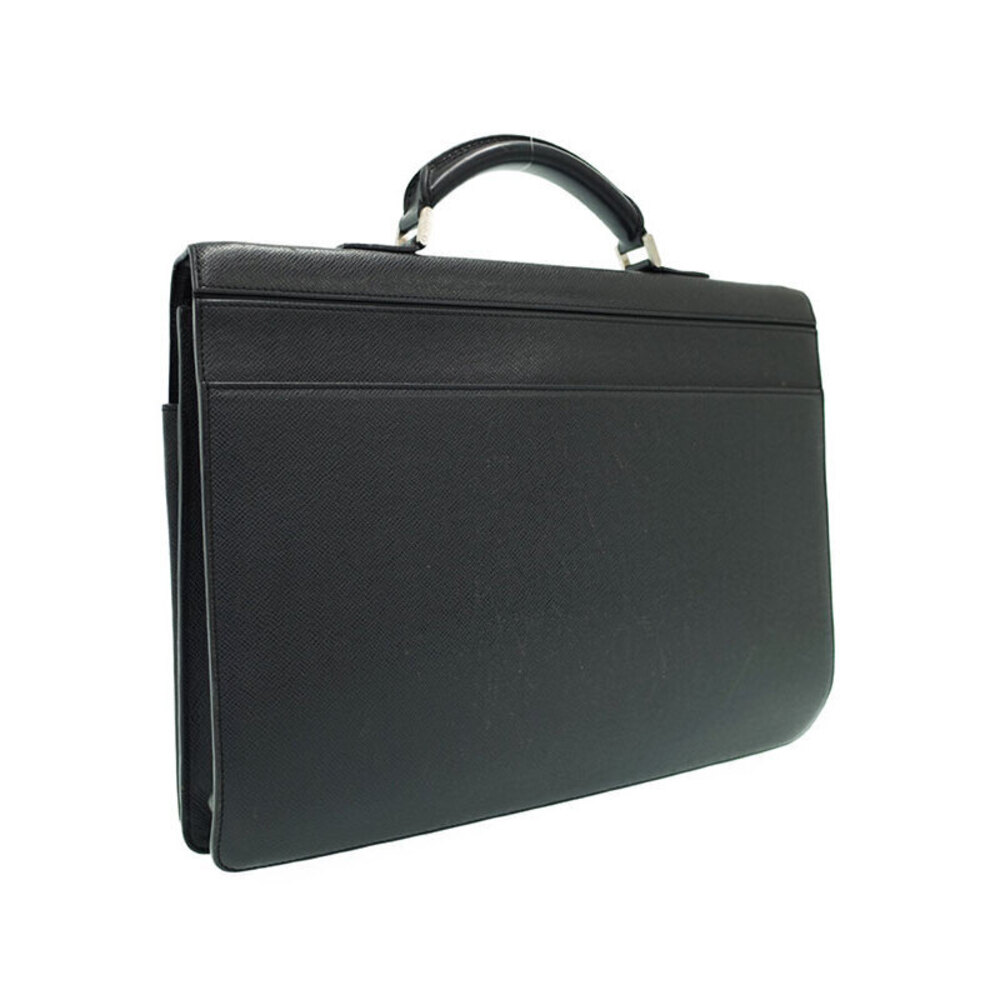 Louis Vuitton Leather Black Business Taiga Robusto Bag